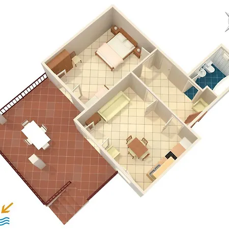 Appartement With Parking Space Biograd Na Moru, Biograd - 4303